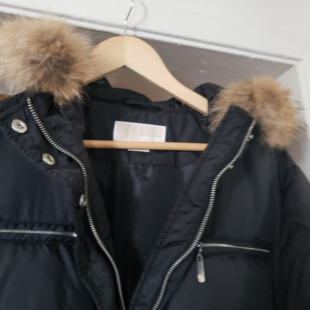 NWT Michael Kors puff coat w/ coyote fur trim NWT